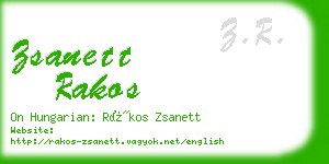 zsanett rakos business card